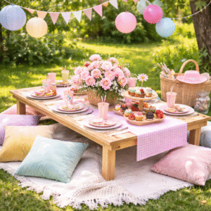 Decorated Picnic Table